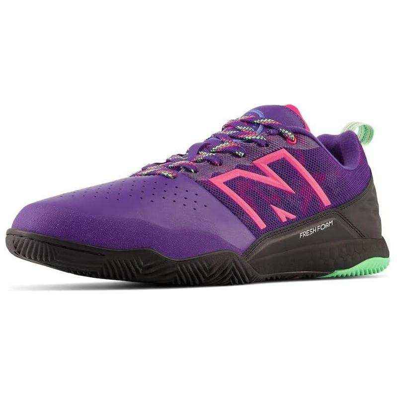 New Balance New Balance NB Fresh Foam Audazo Kangaroo Leather Soccer Shoes Unisex Purple Pink Black