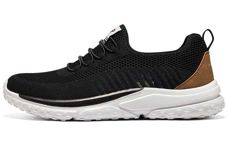 Skechers Solvano Textile, Artificial Leather Low top Casual Shoes Men's Black White Brown