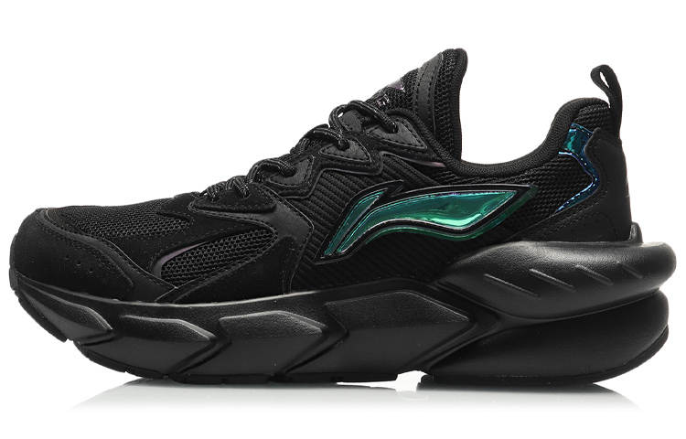 Li-Ning Li Ning Omen Textile, Synthetic Leather, Split Suede Abrasion Resistant Breathable Low top Sports Casual Shoes Men's