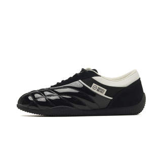 Senzubean Slip Resistant Abrasion Resistant Low top Casual Shoes Unisex Satin Night Black