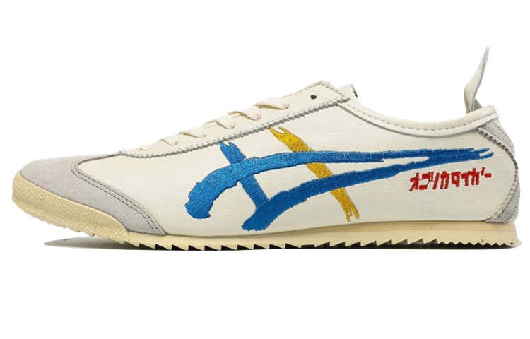 Onitsuka Tiger MEXICO 66 Leather Trendy Cushioning Slip Resistant Abrasion Resistant Low top Casual Shoes Men's