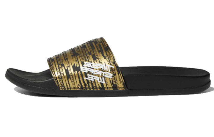 Adidas Adidas Adilette Comfort Black Gold Slippers 'Black Gold'