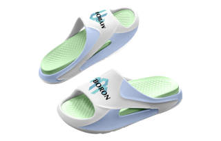 MYBORON Quiet Slide Slippers Unisex Blue Green