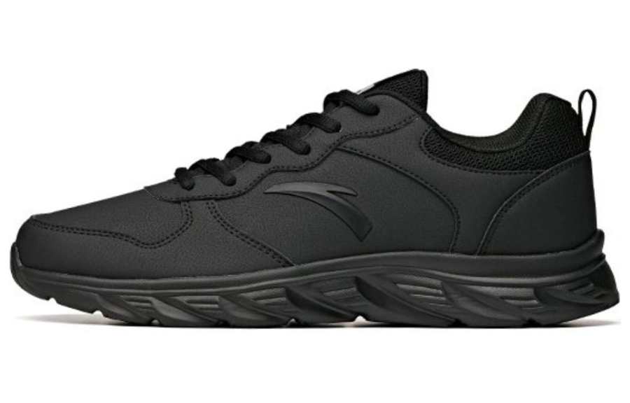 Anta Cushioning Abrasion Resistant Waterproof Low top Casual Shoes Men's Black