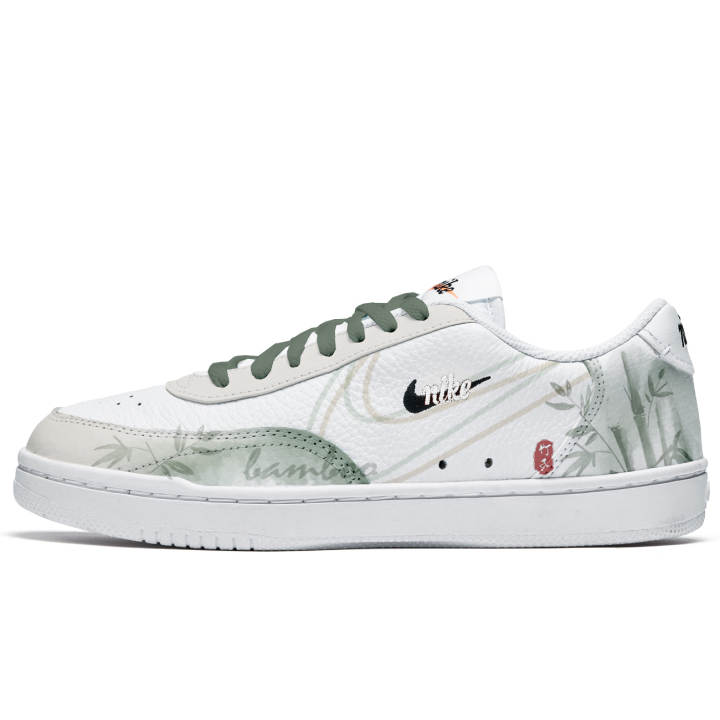 Nike Nike Court Vintage Freedom Panda, Green Bamboo Forest Slip Resistant Abrasion Resistant