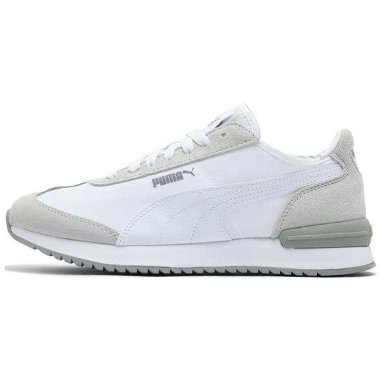 PUMA R78 WIND NYLON Comfortable Round Toe Wear resistant And Lightweight Low top Casual Shoes Unisex White Gray