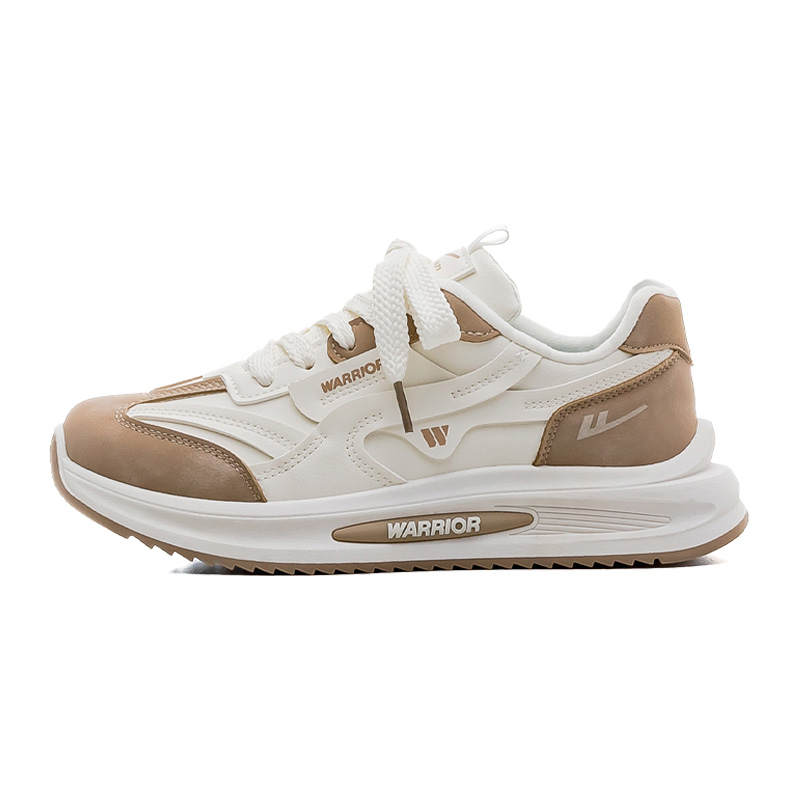 Warrior Slip Resistant Abrasion Resistant Slip Resistant Abrasion Resistant Low top Casual Shoes Women's White Khaki