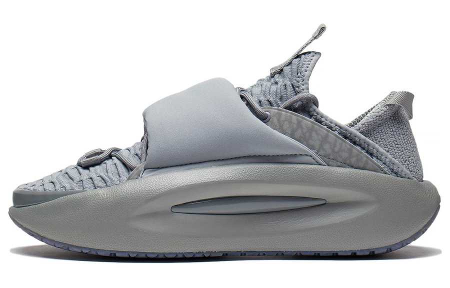 Li-Ning Li Ning Wandering In The Clouds Cushioning Slip Resistant Abrasion Resistant Low top Casual Shoes Men's Stone Gray