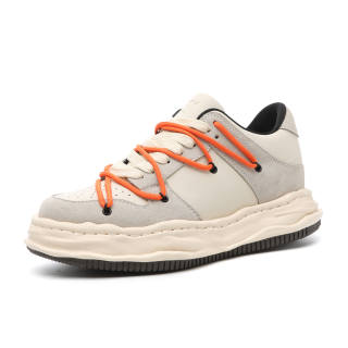 XJXY Casual Shoes Unisex Low Top Beige