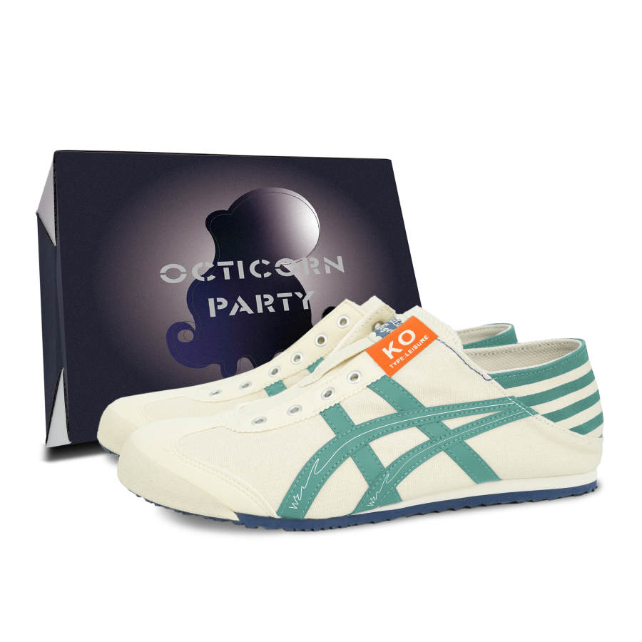 Onitsuka Tiger Mexico 66 Casual Shoes Unisex Low Top Beige/Mint Green