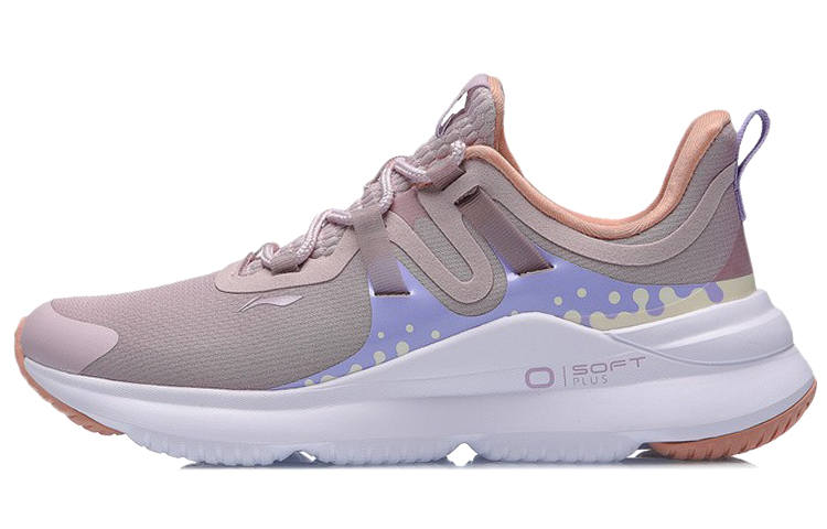 Li-Ning Li Ning Casual Shoes Women's Low Top Light Cream Purple