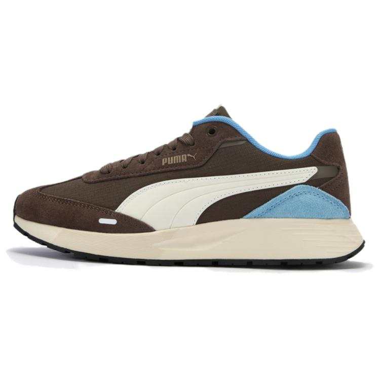 PUMA Runtamed Textile, Artificial Leather Cushioning Low top Casual Shoes Unisex Umber