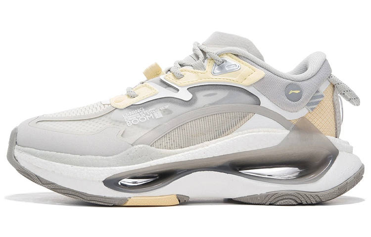 Li-Ning Li Ning Exceed Infinity Casual Shoes Women's Low Top Bud Yellow Gray/Antique White