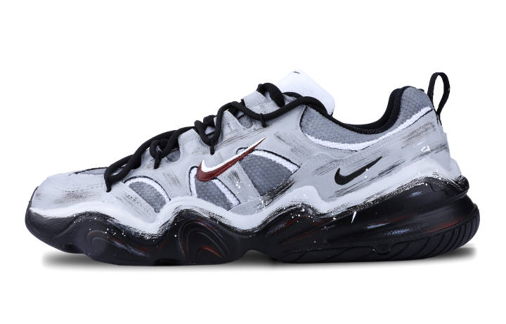 Nike Nike Tech Hera Suede Abrasion Resistant Low top Casual Shoes Unisex Gray Black