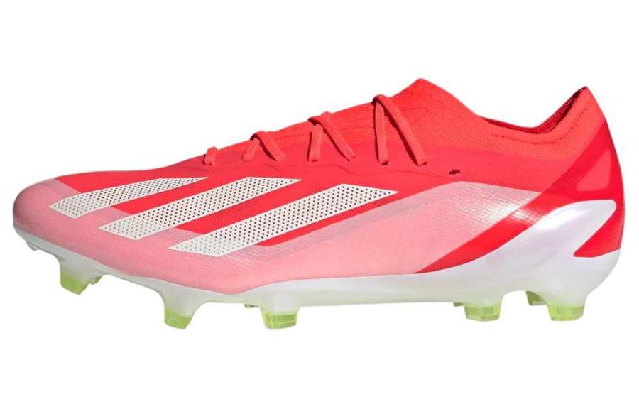 Adidas Adidas X CRAZYFAST FG Firm Ground Slip Resistant Lightweight Soccer Shoes Unisex Red White