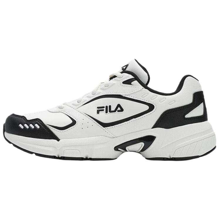 FILA DECIMUS Comfortable Abrasion Resistant Abrasion Resistant Low top Casual Shoes Women's Snow Black