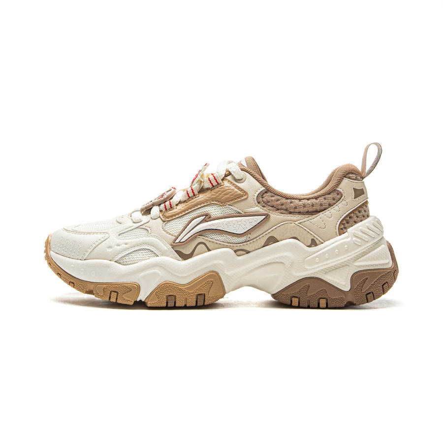 Li-Ning Li Ning Brown Sugar Low top Casual Shoes Women's Ecru Dune Khaki