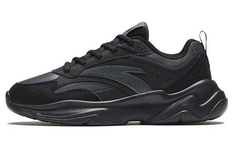 Anta Chao Bai Gz Cushioning Slip Resistant Abrasion Resistant Low top Casual Shoes Men's Black