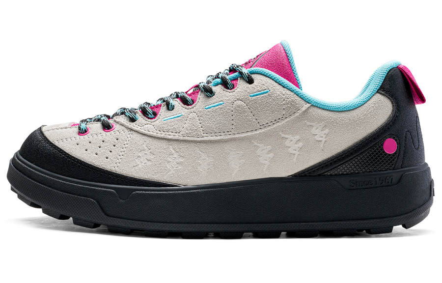 Kappa Slip Resistant Abrasion Resistant Slip Resistant Abrasion Resistant Low top Casual Shoes Unisex Beige Black