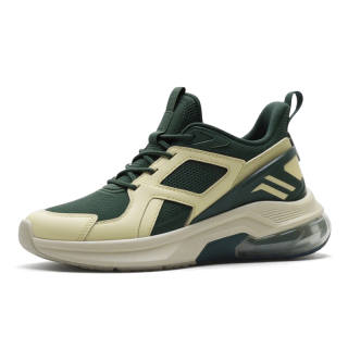 Snow Know The Answer (SKTA) Snow Know The Answer SKTA Cushioning, Wear Resistant Mid top Casual Shoes Men's Beige Green