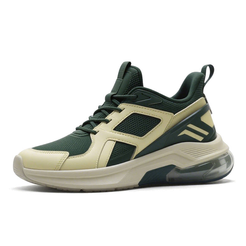Snow Know The Answer (SKTA) Snow Know The Answer SKTA Cushioning, Wear Resistant Mid top Casual Shoes Men's Beige Green