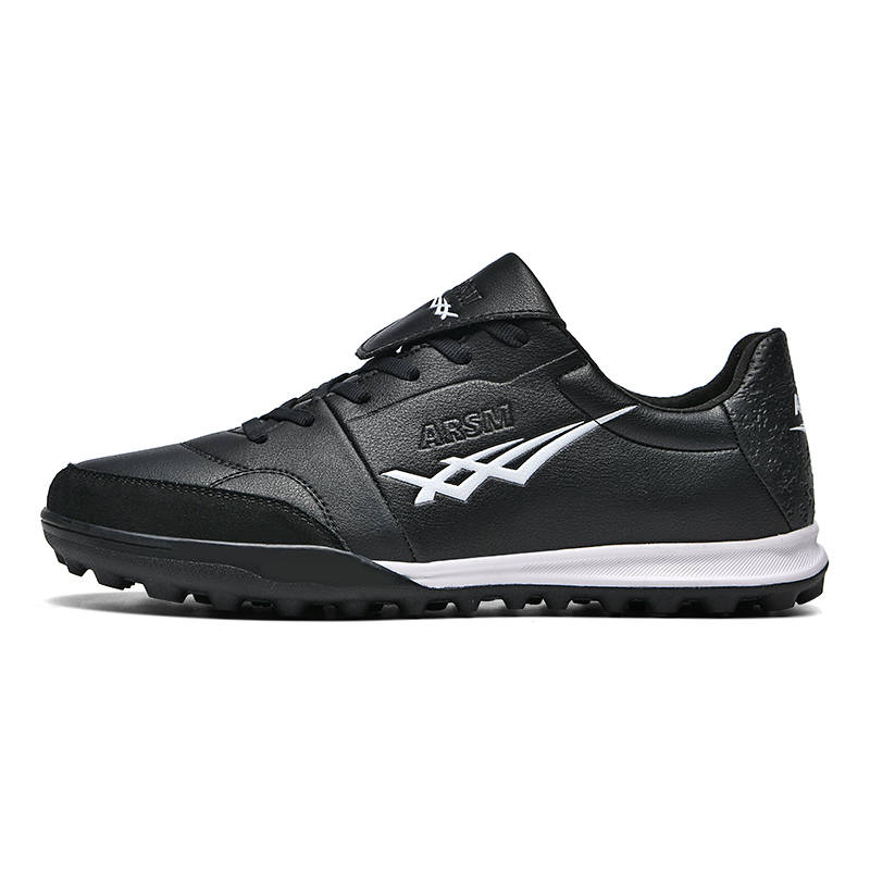 AISHIMENG TF Turf Artificial Turf Slip Resistant Abrasion Resistant Soccer Shoes Men's Black