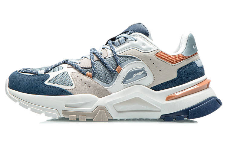 Li-Ning Li Ning Reverse Fantasy Cushioning Slip Resistant Low top Sports Casual Shoes Men's Gray Blue