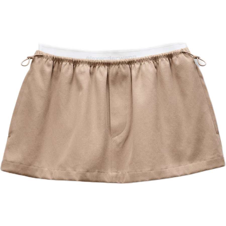 Alexander Wang logo-waistband mini skirt