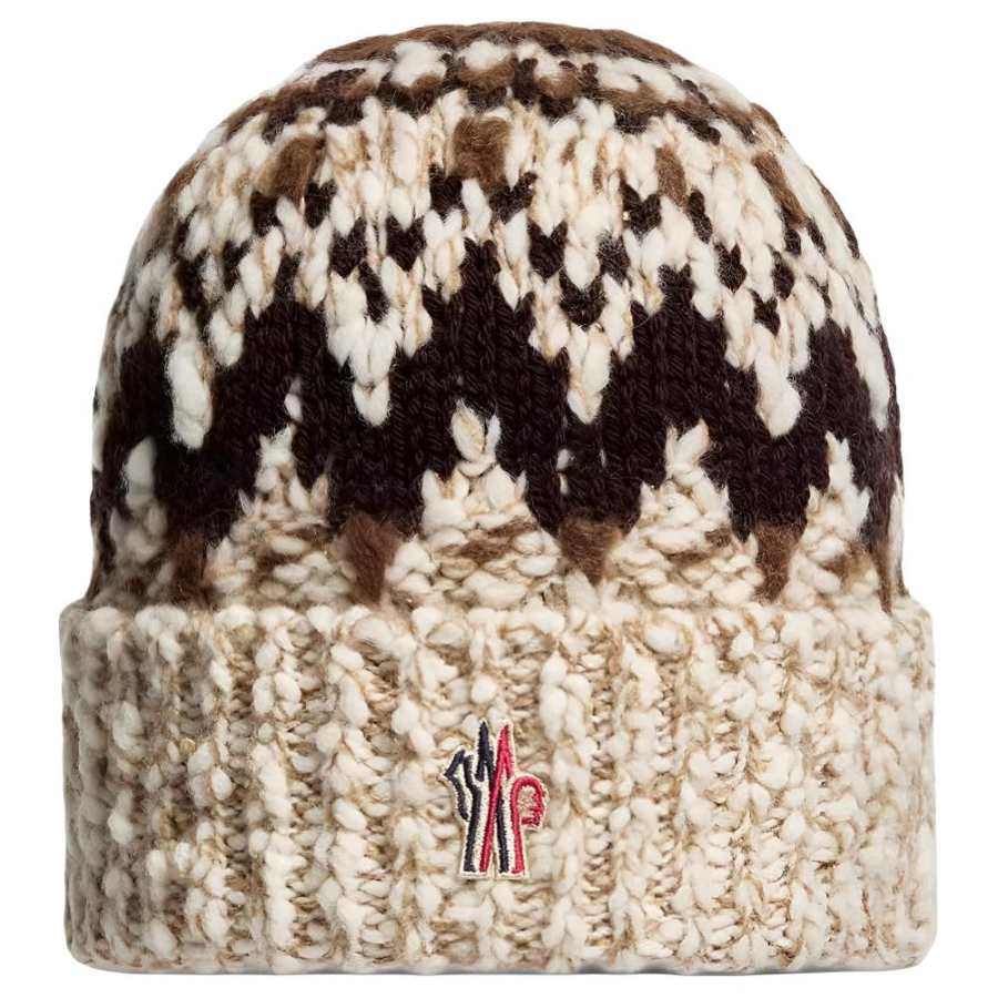 Moncler Grenoble Geometric jacquard Beanie Hat