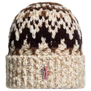 Moncler Grenoble Geometric jacquard Beanie Hat