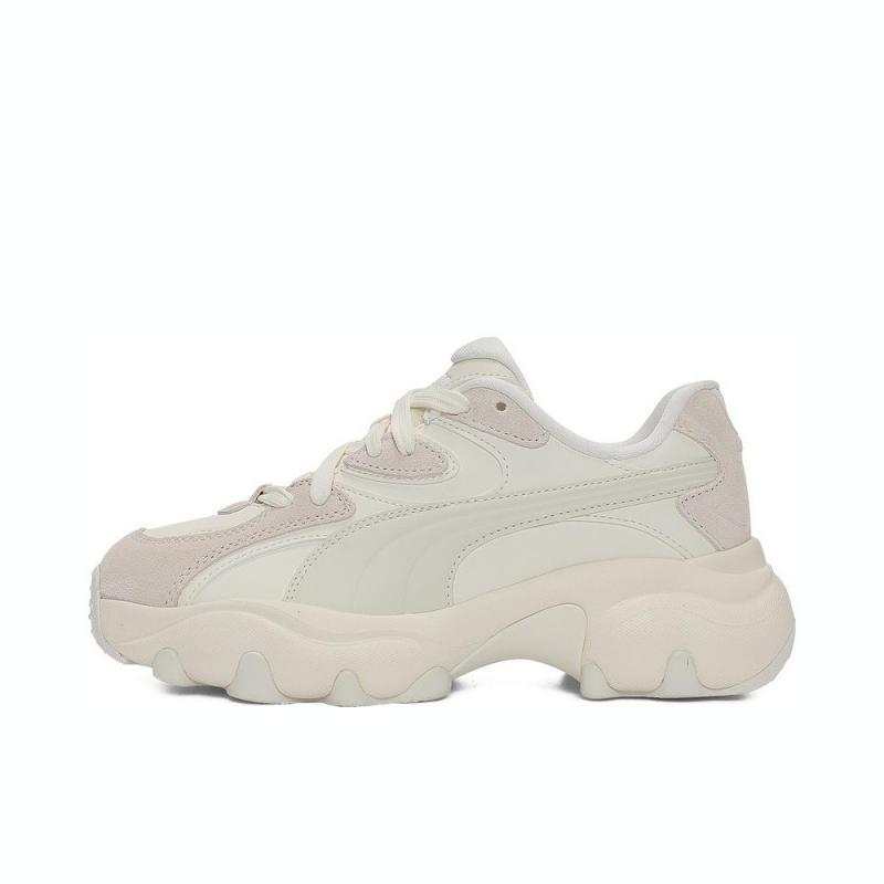PUMA Pulsar Wear resistant And Lightweight Low top Casual Shoes Women's Beige