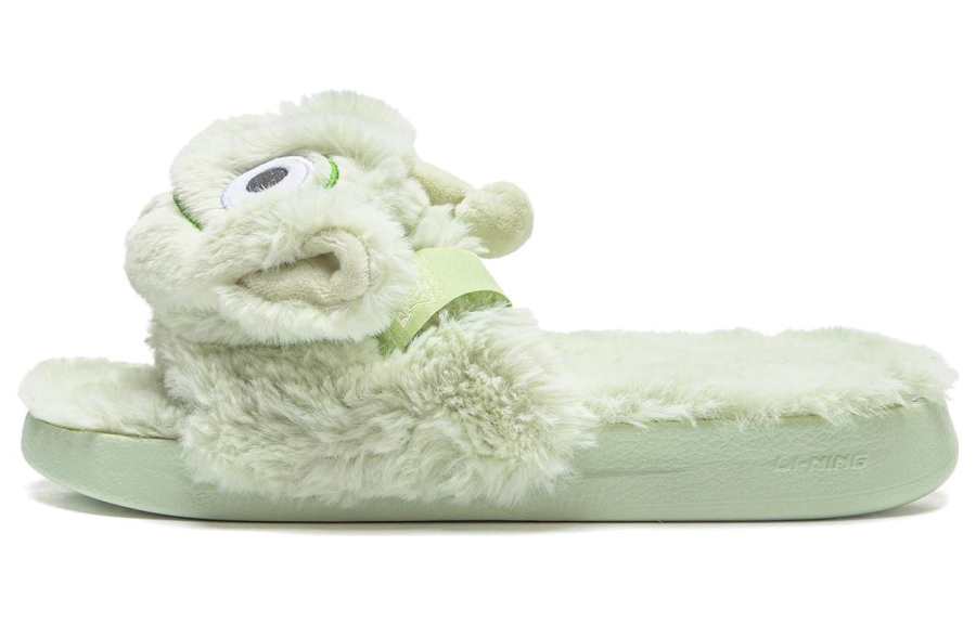 Li-Ning DISHINISANZHIYAN x Li Ning Slide Slippers Women's Pale Greenish White Jade