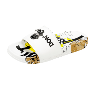 HOTMARZZ Slide Slippers Unisex Black/White