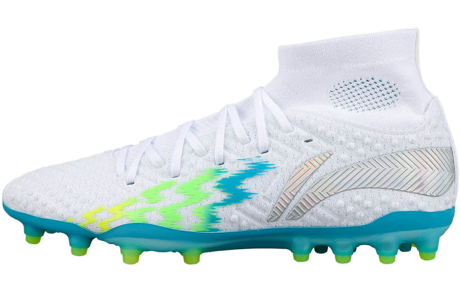 Li-Ning Li Ning Shadow Swift 2 Comfortable And Breathable Artificial Turf Synthetic Leather Cushioning Soccer Shoes Men's White