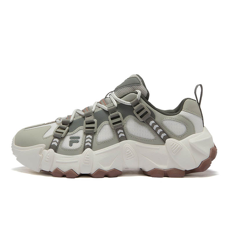 FILA FUSION EXOCET Mountains Shoes Abrasion Resistant Low top Casual Shoes Men's White Gray