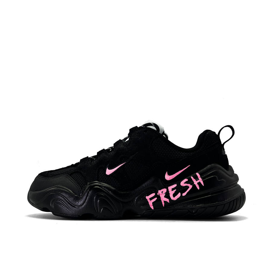 Nike Nike Tech Hera Pink Black Eden Abrasion Resistant Abrasion Resistant Low top Casual Shoes Women's Black