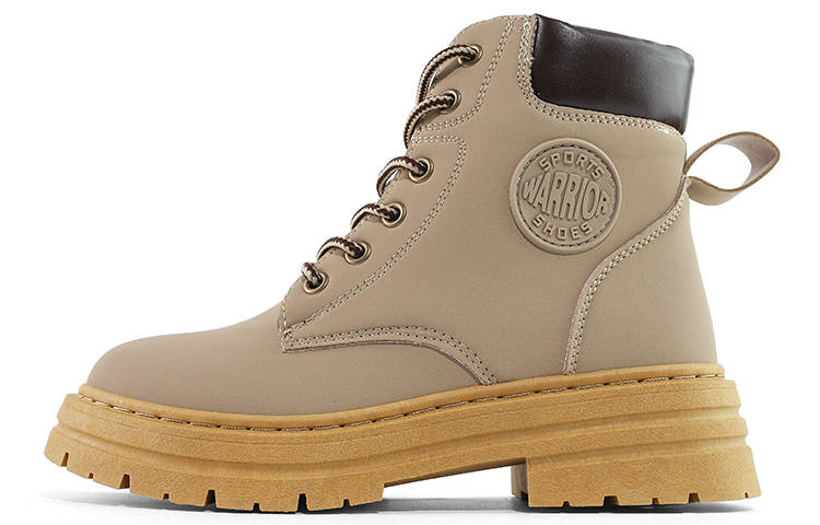 WARRIOR WARRIOR Short Combat Boots Women's Milk Tea