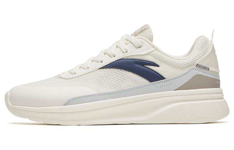 Anta Life Collection Slip Resistant Abrasion Resistant Low top Casual Shoes Men's White Gray Blue