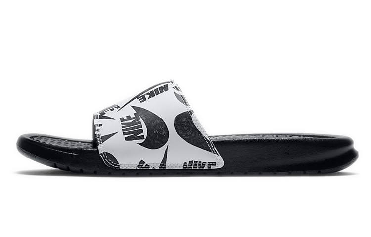 Nike Nike Benassi Jdi Floral Slide 'Swoosh Logo Print Black' Women's