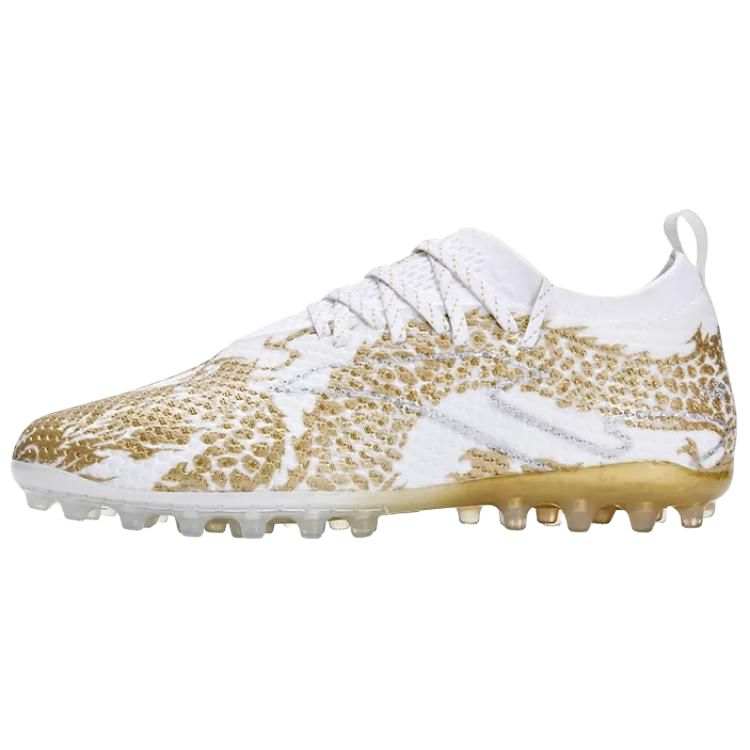 Joma Cushioning Slip Resistant Abrasion Resistant Breathable Coverage Soccer Shoes Men's White Gold