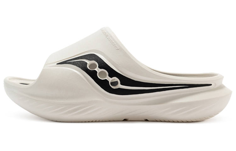 Saucony Cradle Slip Resistant Abrasion Resistant Casual Slippers Unisex Black White