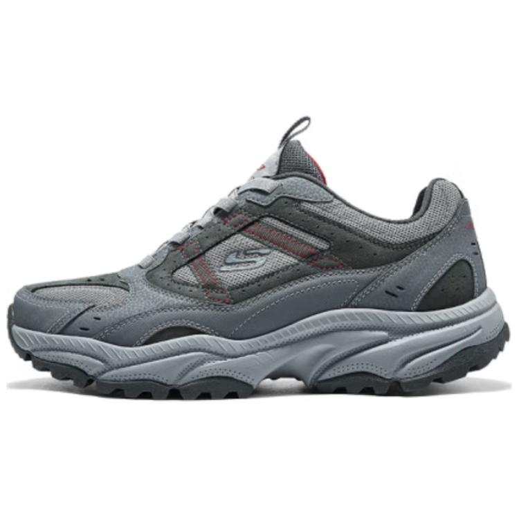 Skechers OUTDOOR MENS Abrasion Resistant Abrasion Resistant Low top Casual Shoes Men's Charcoal Red