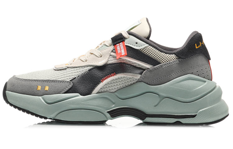 Li-Ning Li Ning Candle Dragon 2020 Abrasion Resistant Breathable Low top Sports Casual Shoes Men's Gray Black