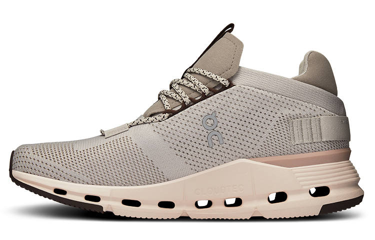 On Cloudnova Slip Resistant Slip Resistant Low top Casual Shoes Women's Pearl White Shell Pink