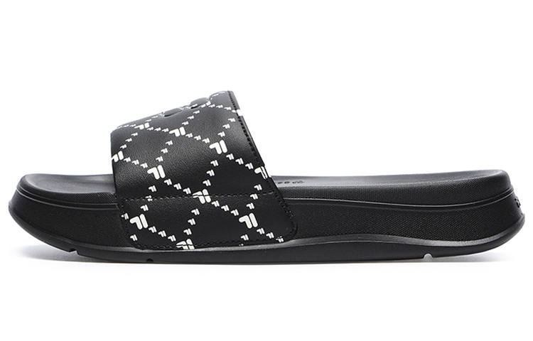 FILA FUSION Como Slippers 'Black White' Women's