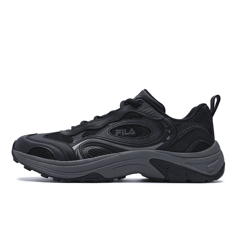 FILA FLUXION Chuanliu Shoes Low top Casual Shoes Men's Black Gray