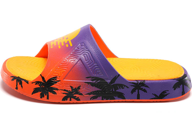 PEAK PEAK Quiet Slide Slippers Men's Orange Red Purple