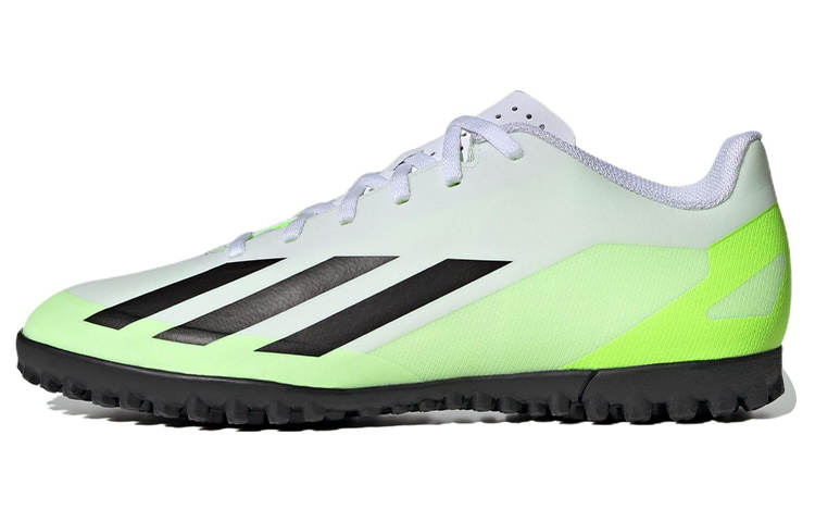 Adidas Adidas X Crazyfast.4 TF Turf PU Synthetic Leather Soccer Shoes Unisex Black White Green