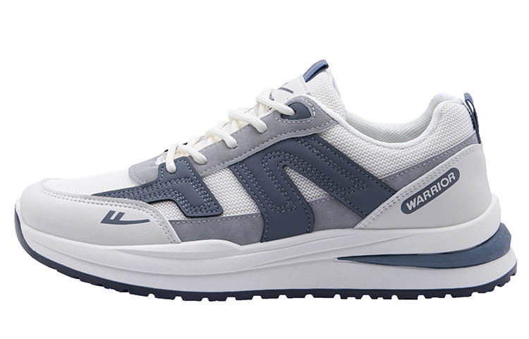 Warrior Abrasion Resistant, Breathable, Lightweight Low top Casual Shoes Unisex Beige Blue