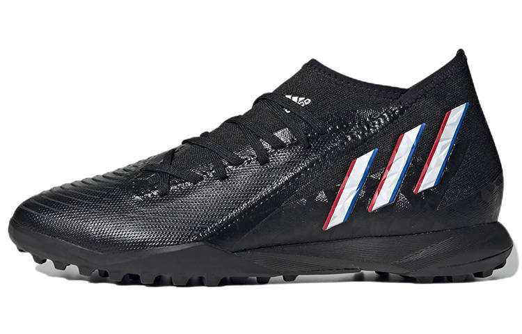 Adidas Adidas Predator Edge.3 TF Turf Firm Ground Slip Resistant Abrasion Resistant Soccer Shoes Unisex Black
